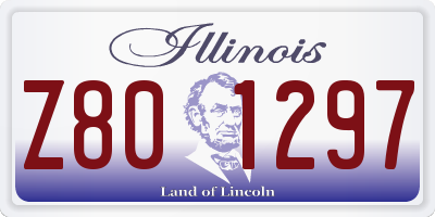 IL license plate Z801297