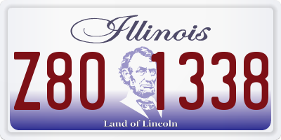 IL license plate Z801338