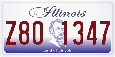 IL license plate Z801347