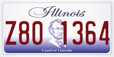 IL license plate Z801364