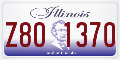 IL license plate Z801370