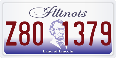 IL license plate Z801379