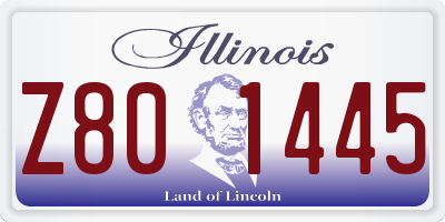 IL license plate Z801445