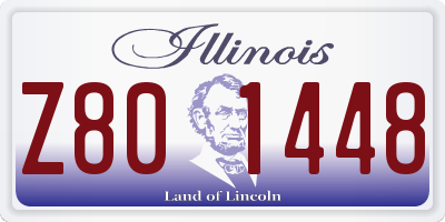 IL license plate Z801448