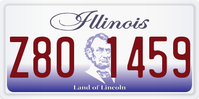 IL license plate Z801459