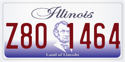 IL license plate Z801464