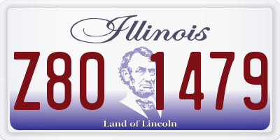 IL license plate Z801479