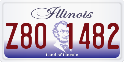 IL license plate Z801482