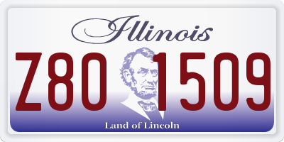 IL license plate Z801509