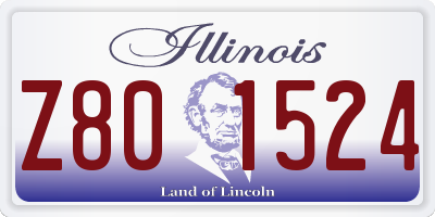 IL license plate Z801524