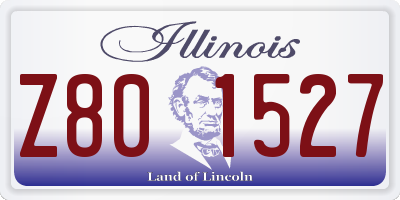 IL license plate Z801527