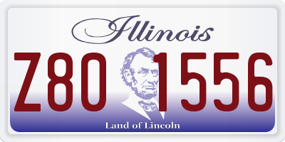 IL license plate Z801556