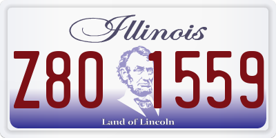 IL license plate Z801559
