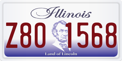 IL license plate Z801568