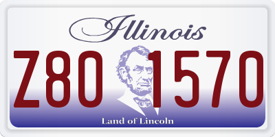 IL license plate Z801570