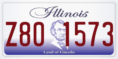IL license plate Z801573