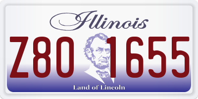 IL license plate Z801655