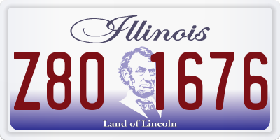 IL license plate Z801676