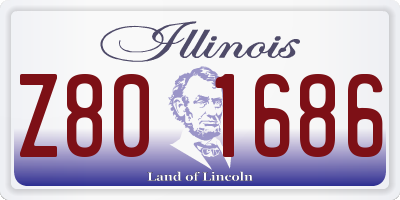 IL license plate Z801686