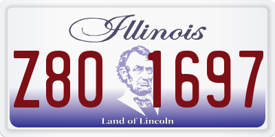 IL license plate Z801697