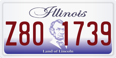 IL license plate Z801739