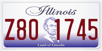 IL license plate Z801745