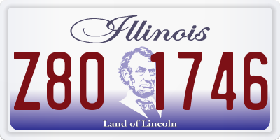 IL license plate Z801746