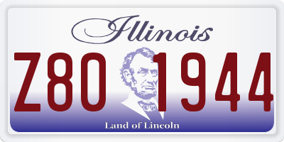IL license plate Z801944