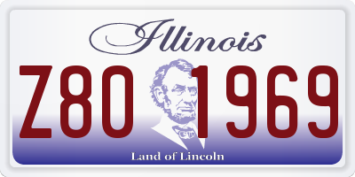 IL license plate Z801969
