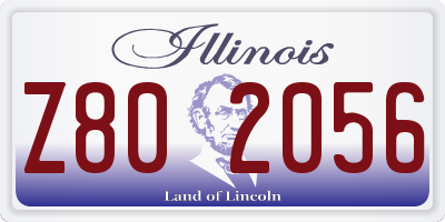 IL license plate Z802056