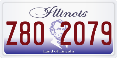 IL license plate Z802079
