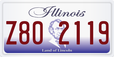 IL license plate Z802119