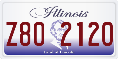 IL license plate Z802120