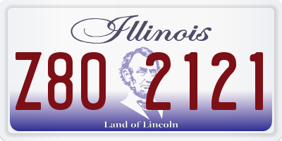 IL license plate Z802121