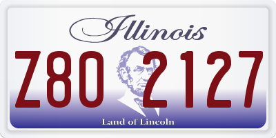 IL license plate Z802127