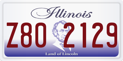 IL license plate Z802129