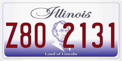 IL license plate Z802131