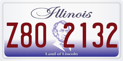 IL license plate Z802132