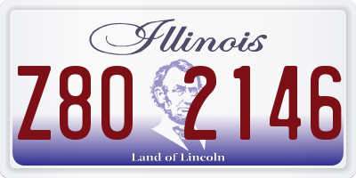 IL license plate Z802146