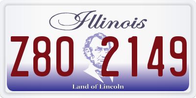 IL license plate Z802149