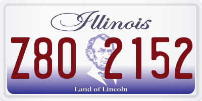 IL license plate Z802152