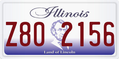 IL license plate Z802156