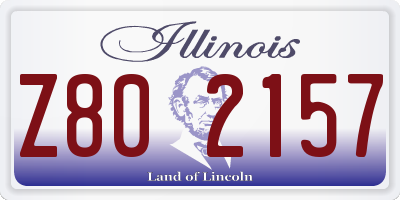 IL license plate Z802157