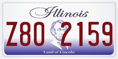 IL license plate Z802159