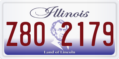 IL license plate Z802179