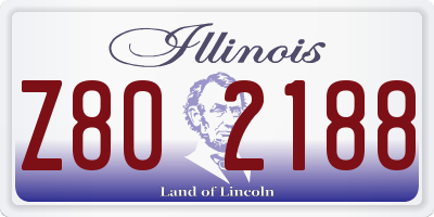 IL license plate Z802188