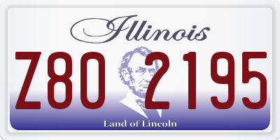 IL license plate Z802195