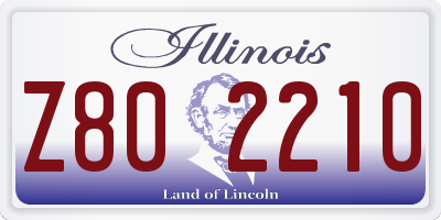 IL license plate Z802210