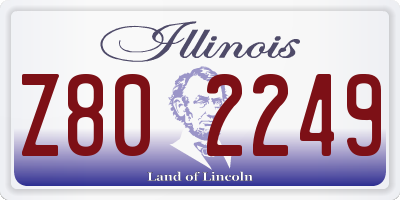 IL license plate Z802249