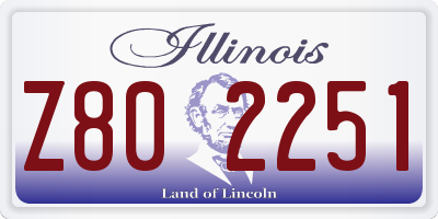 IL license plate Z802251